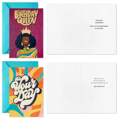 Bold and Uplifting Assorted Birthday Cards for Her, Pack of 16