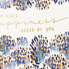 So Much Happiness Ahead of You Wedding Card