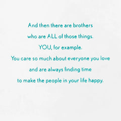 Many Kinds of Brothers Birthday Card for Brother