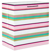 15" Modern Stripes Extra-Deep Gift Bag