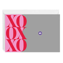 Modern XOXO Custom Love Card