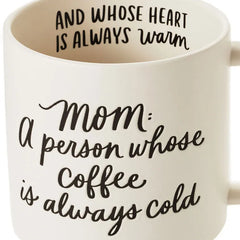 Mom Cold Coffee Warm Heart Funny Mug, 16 oz.