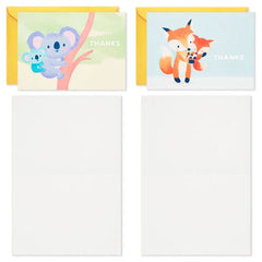 Mom and Baby Animal Assortment Blank Thank-You Notes, Pack of 48