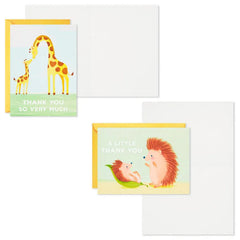 Mom and Baby Animal Assortment Blank Thank-You Notes, Pack of 48