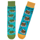 Shoebox Monday vs. Friday Funny Crew Socks
