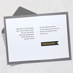 It's Time to Dream Big High School Graduation Card