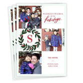 Warmest Wishes Flat Christmas Photo Card