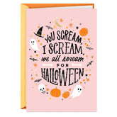 We All Scream Halloween Card