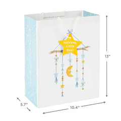 13" Moon and Stars Large New Baby Gift Bag