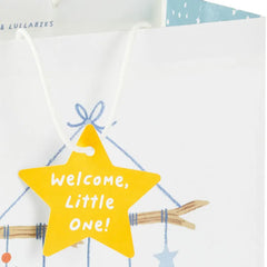 13" Moon and Stars Large New Baby Gift Bag