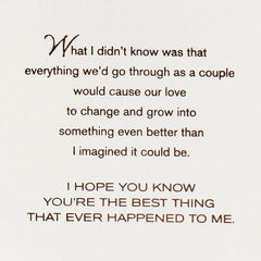 You're the Best Thing Romantic Birthday Card for Him