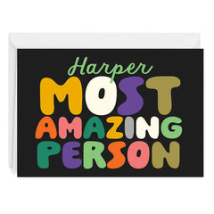 Most Amazing Person Custom Card