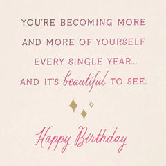 Celebrating All That You Are Birthday Card for Her