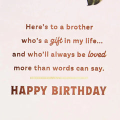 Here's to a Brother Who's Loved So Much Birthday Card