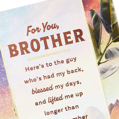 Here's to a Brother Who's Loved So Much Birthday Card