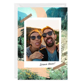 Mountain Scene Instant-Photo Frame Blank Custom Card