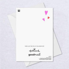 Mouth With Heart Bubble Custom Love Card