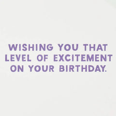 That Level of Excitement Funny Birthday Card