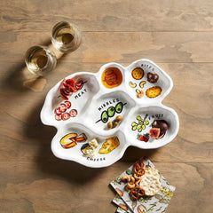 Mud Pie Sectioned Charcuterie Plate