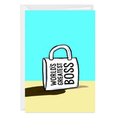 World's Greatest Boss Mug Funny Custom Card