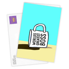 World's Greatest Boss Mug Funny Custom Card