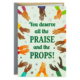 You Deserve All the Praise Congratulations Card
