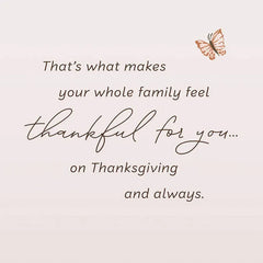 Love and Smiles Follow Where You Go Thanksgiving Card