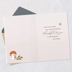 Love and Smiles Follow Where You Go Thanksgiving Card