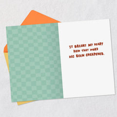To My Actual Bruh Funny Birthday Card for Brother