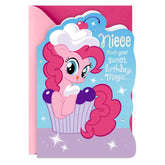 Hasbro® My Little Pony® Pinkie Pie™ Cupcake Birthday Card for Niece