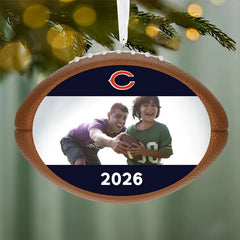NFL Chicago Bears Football Personalized Ornament, Custom Photo and Text