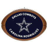 NFL Dallas Cowboys Football Personalized Ornament, Custom Text
