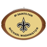 NFL New Orleans Saints Football Personalized Ornament, Custom Text