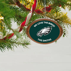 NFL Philadelphia Eagles Football Personalized Ornament, Custom Text