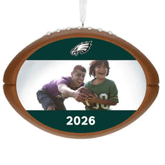 NFL Philadelphia Eagles Football Personalized Ornament, Custom Photo and Text