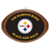 NFL Pittsburgh Steelers Football Personalized Ornament, Custom Text