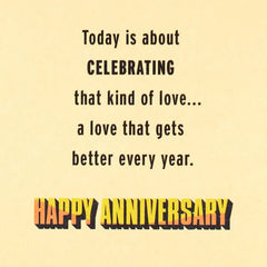 Love Is the Best Adventure Anniversary Card