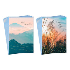 Tranquil Nature Sympathy Cards, Pack of 10