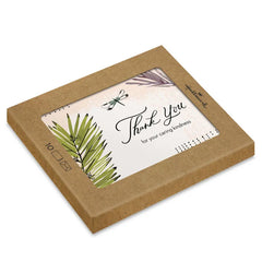 Palm Leaves and Dragonflies Blank Thank You Notes, Pack of 10