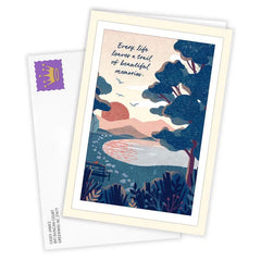 Trail of Beautiful Memories Custom Sympathy Card
