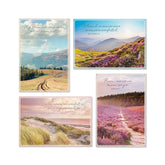 Nature Landscapes Assorted Religious Sympathy Cards, Box of 12
