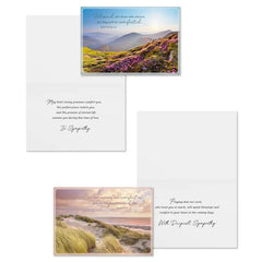 Nature Landscapes Assorted Religious Sympathy Cards, Box of 12