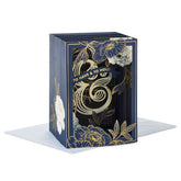 Navy and Gold Floral 3D Pop-Up Wedding Card