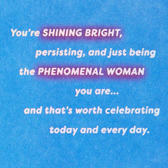 Celebrating a Kick-Ass Woman Birthday Card for Her