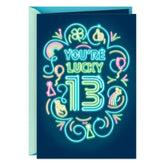 Lucky to Know You 13th Birthday Card