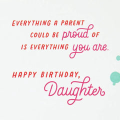 Smart, Kind, Bold, Brave Birthday Card for Daughter