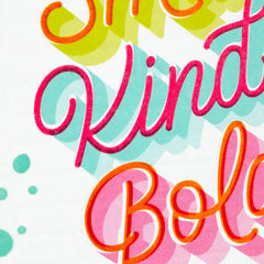 Smart, Kind, Bold, Brave Birthday Card for Daughter