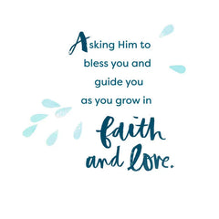 New Beginnings Religious Baptism Card