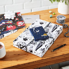 Disney Tim Burton's The Nightmare Before Christmas Assorted Flat Wrapping Paper, 12 sheets