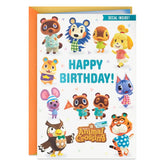 Nintendo Animal Crossing™ New Horizons Special Day Birthday Card for Kids With Decal